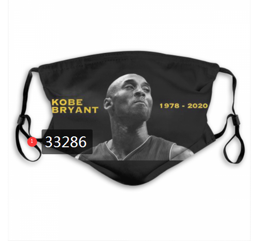 2021 NBA Los Angeles Lakers #24 kobe bryant 33286 Dust mask with filter